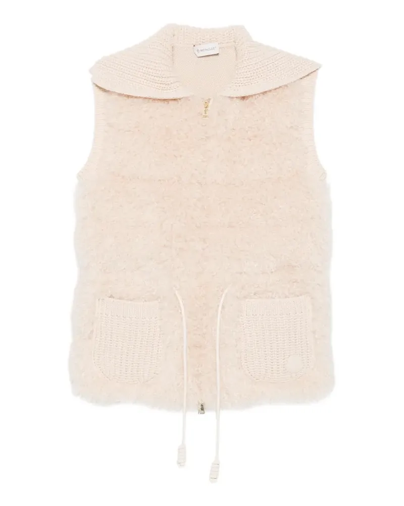 Moncler Weste mit Taillenzug - Nude Nude