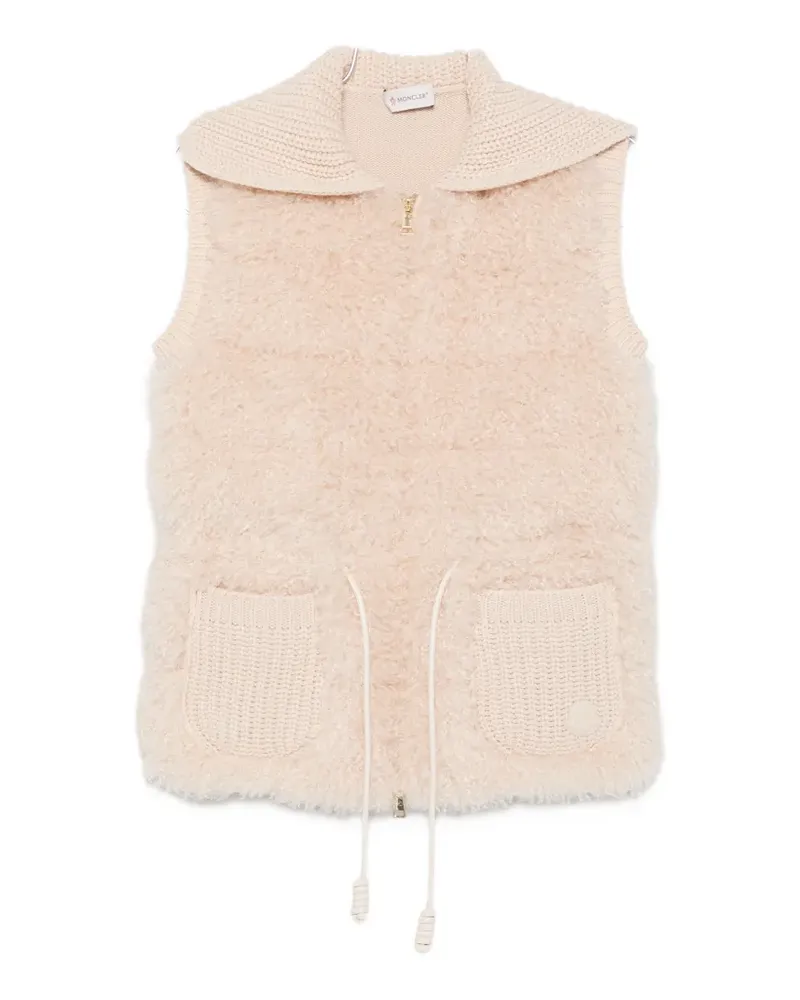Moncler Weste mit Taillenzug - Nude Nude