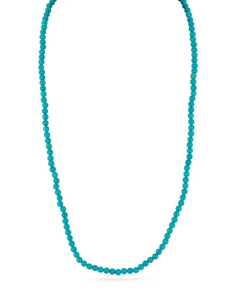 MATEO 14kt Gelbgoldhalskette mit Türkis - Blau Blau
