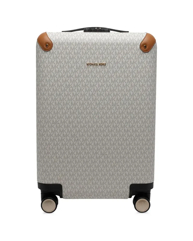 Michael Kors logo-print suitcase - Nude Nude