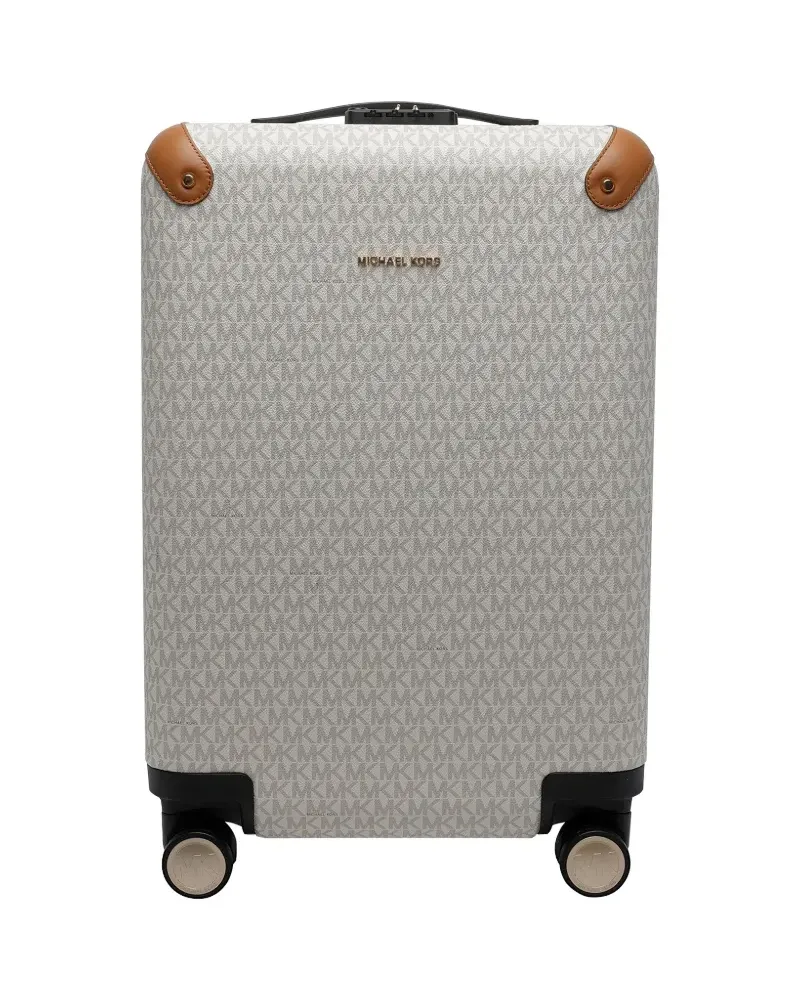 Michael Kors logo-print suitcase - Nude Nude