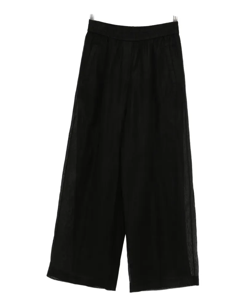 Brunello Cucinelli elasticated-waistband palazzo pants - Schwarz Schwarz
