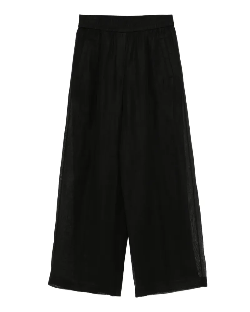 Brunello Cucinelli elasticated-waistband palazzo pants - Schwarz Schwarz
