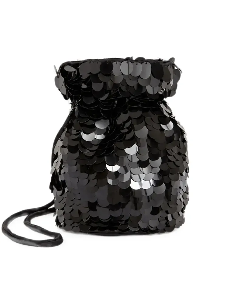 P.A.R.O.S.H. Gipsy Tote Bag mit Pailletten - Schwarz Schwarz