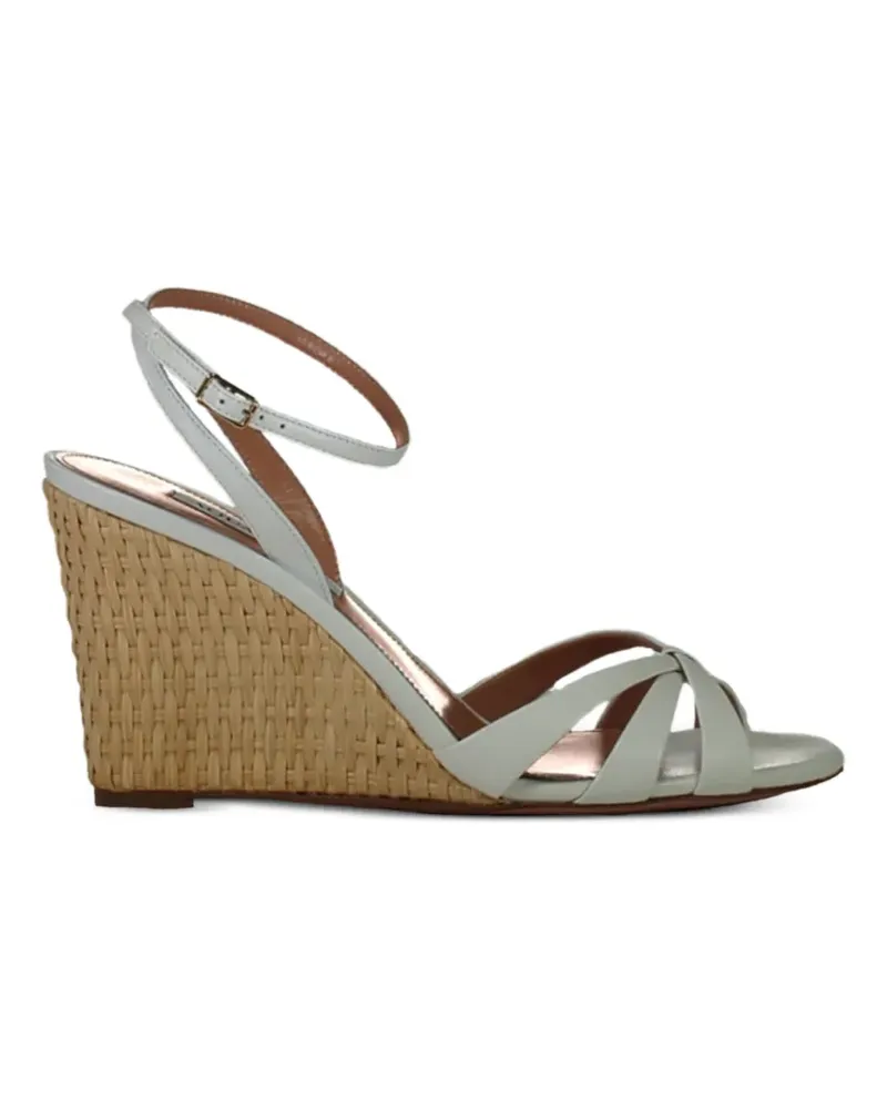 Aquazzura Gewebte Tati Sandalen - Grau Grau