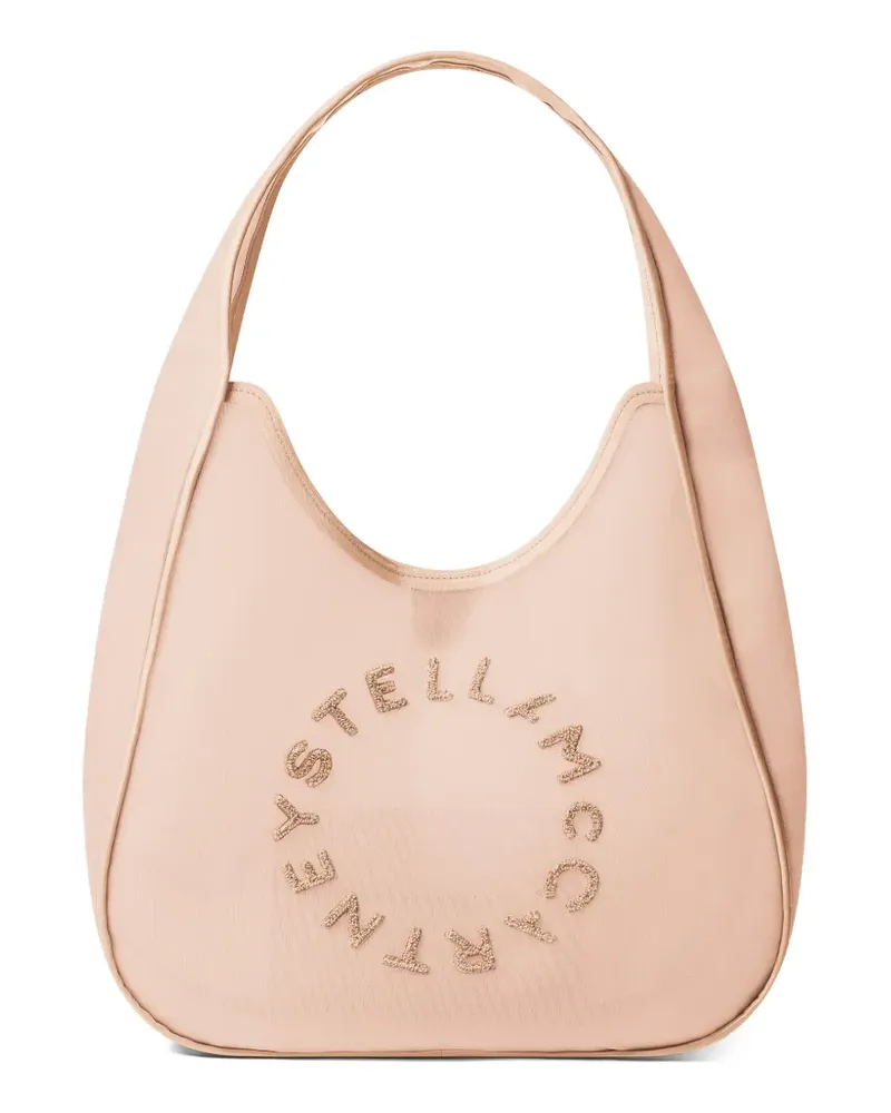 Stella McCartney Schultertasche mit Logo - Rosa Rosa
