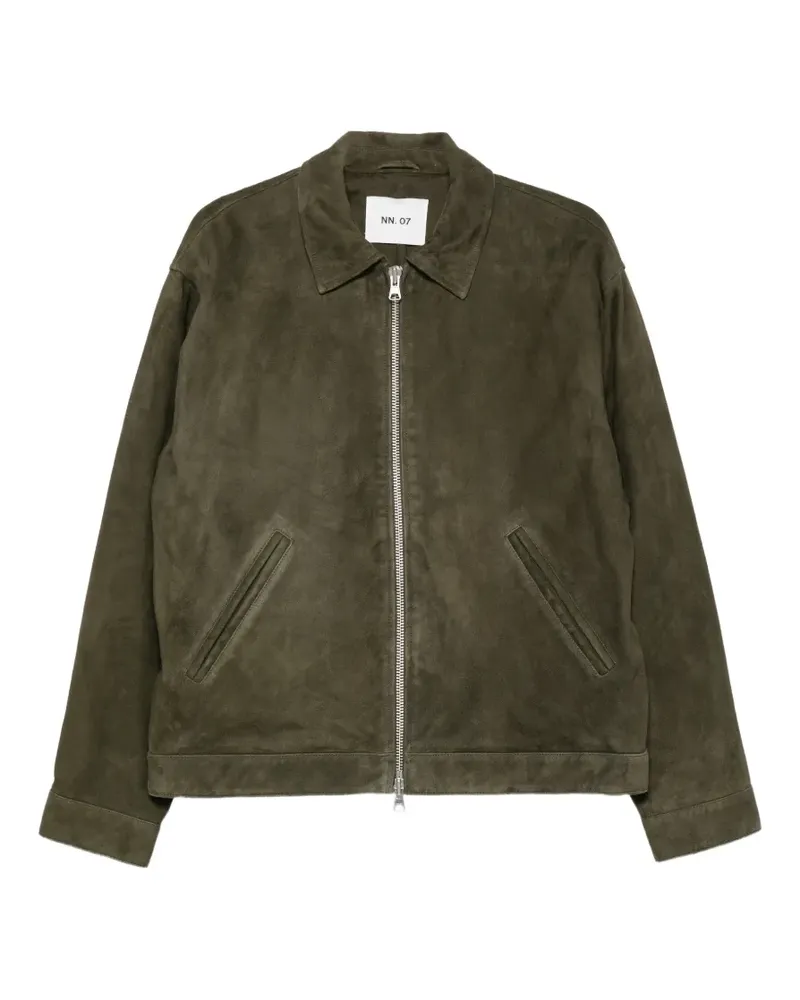 NN 07 Petrus suede jacket - Grün Grün