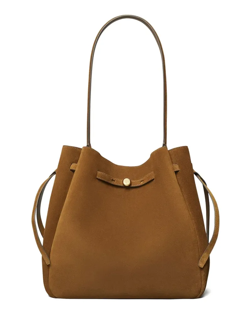 Tory Burch Große Romy Schultertasche aus Wildleder - Braun Braun
