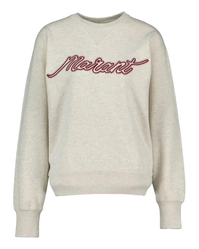 Isabel Marant Rise logo-embroidered sweatshirt - Weiß Weiß