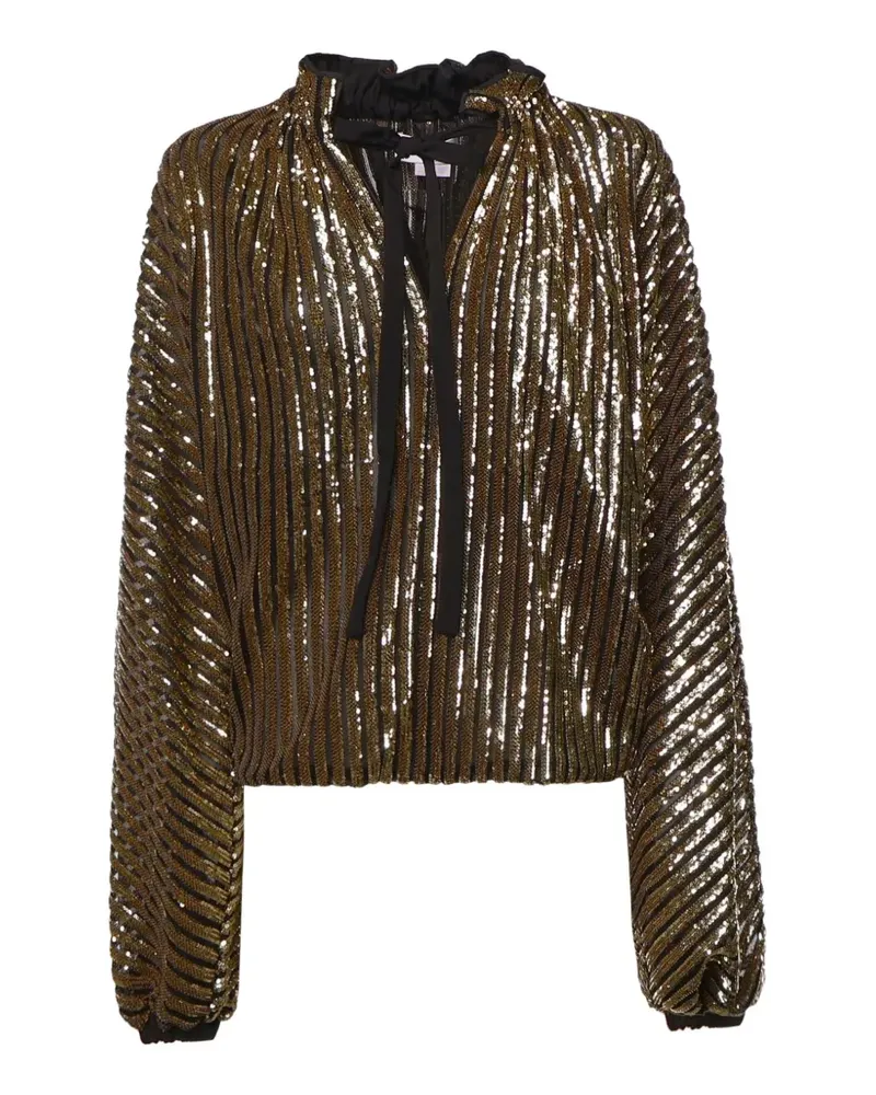 Genny Bluse mit Pailletten - Gold Gold