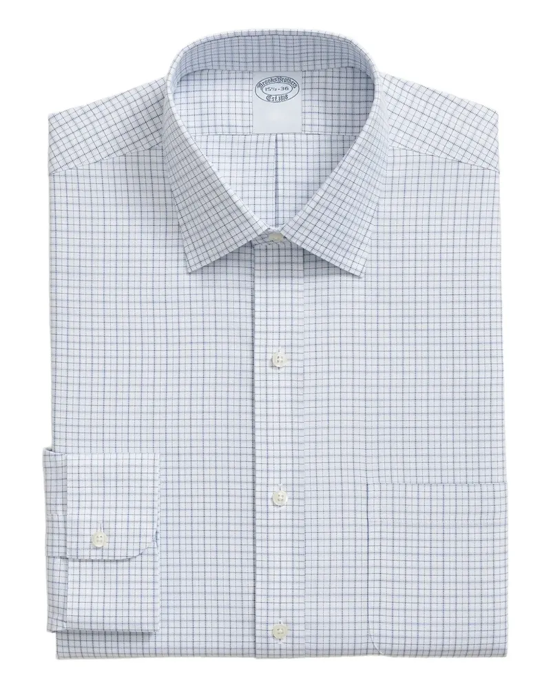 Brooks Brothers Kariertes Hemd - Weiß Weiß