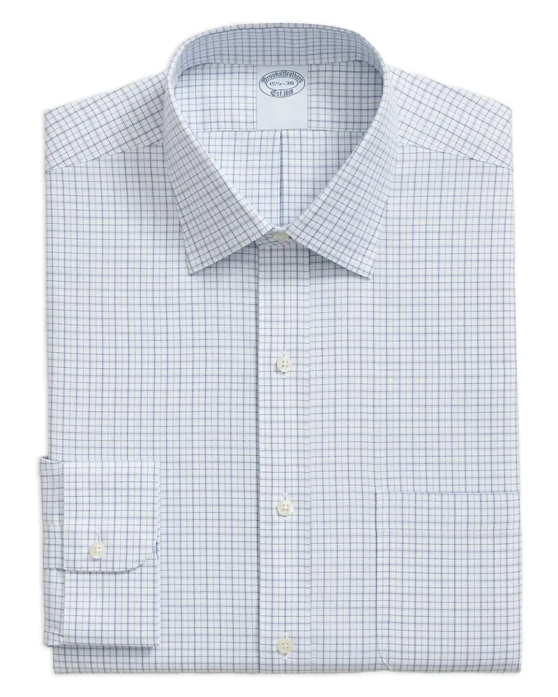 Brooks Brothers Kariertes Hemd - Weiß Weiß