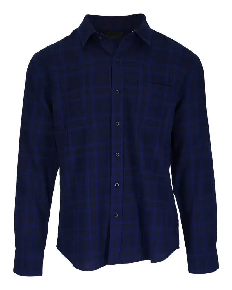 Vince checked woven shirt - Blau Blau