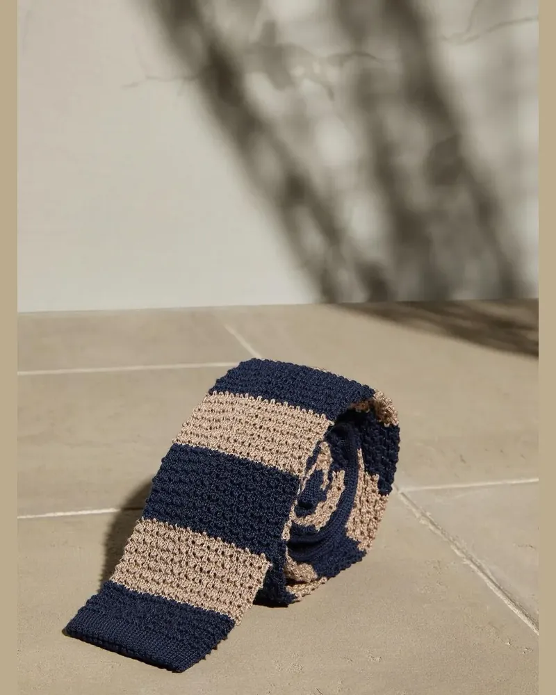 Brunello Cucinelli striped tie - Blau Blau