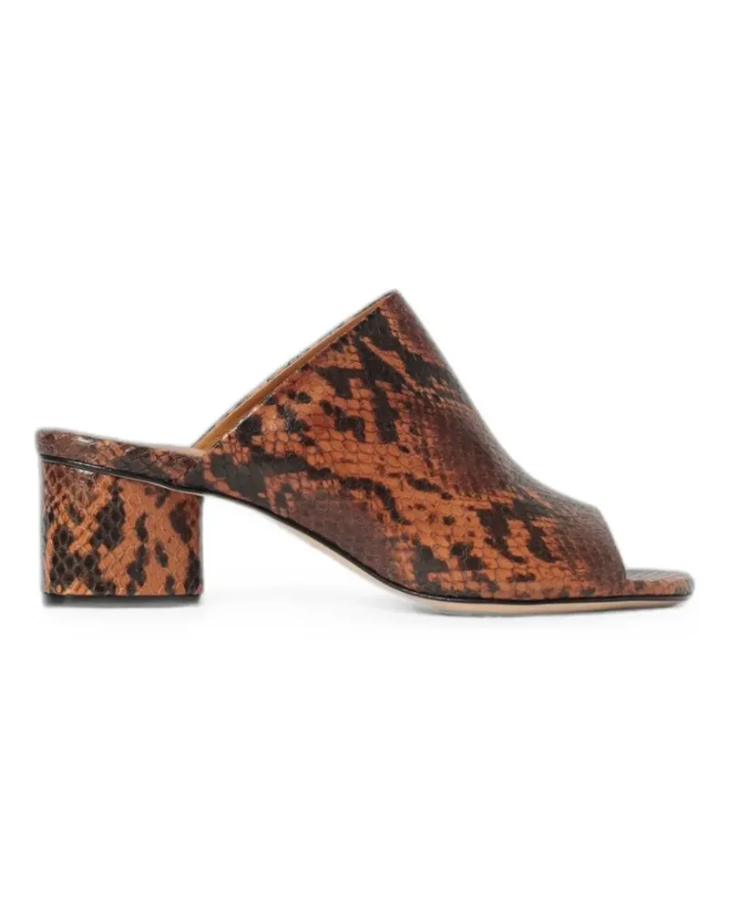 Vic Matié python-print leather sandals - Braun Braun