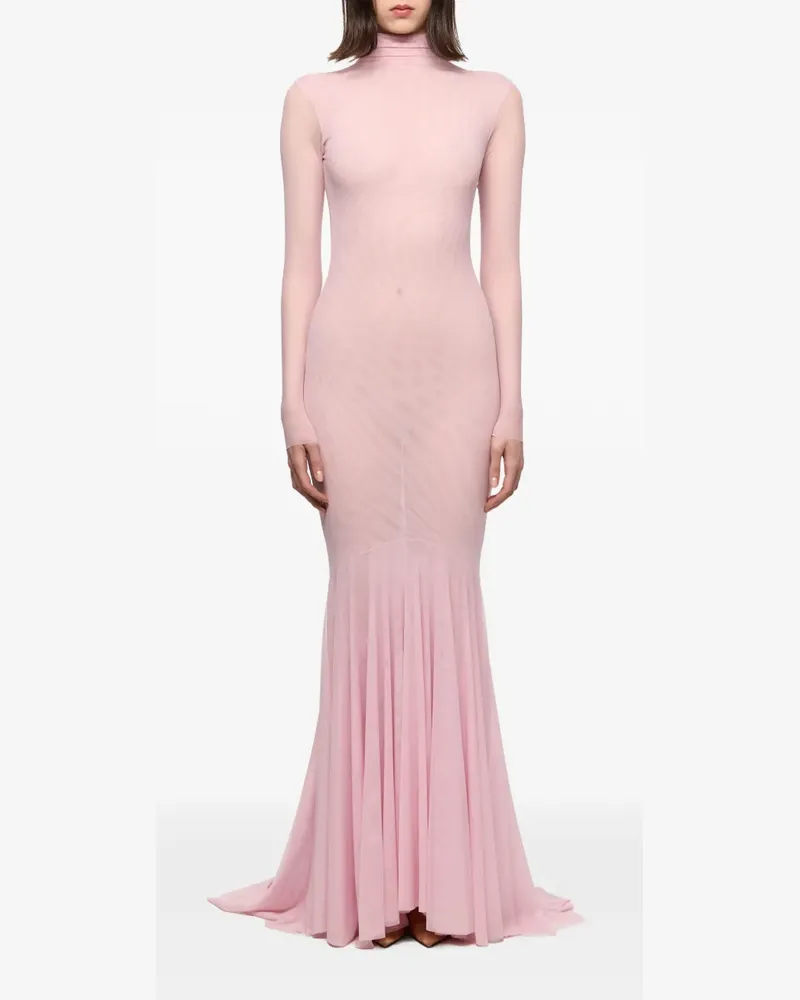 ATU Body Couture Langärmeliges Maxikleid - Rosa Rosa