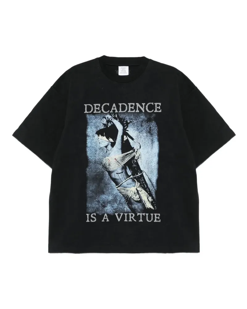 VETEMENTS T-Shirt mit grafischem Print - Schwarz Schwarz