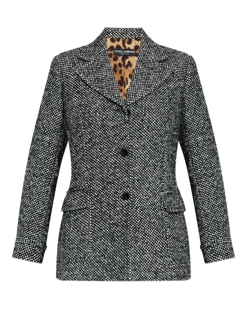 Dolce & Gabbana Tweed-Jacke mit Pattentaschen - Grau Grau