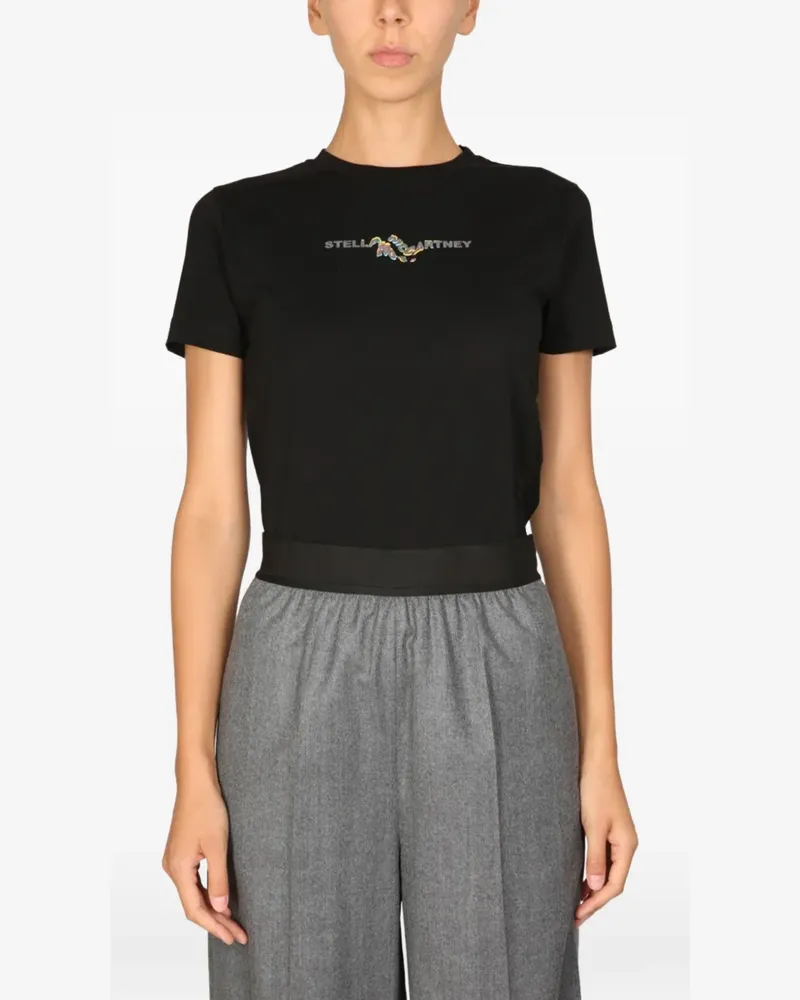 Stella McCartney graphic T-shirt - Schwarz Schwarz