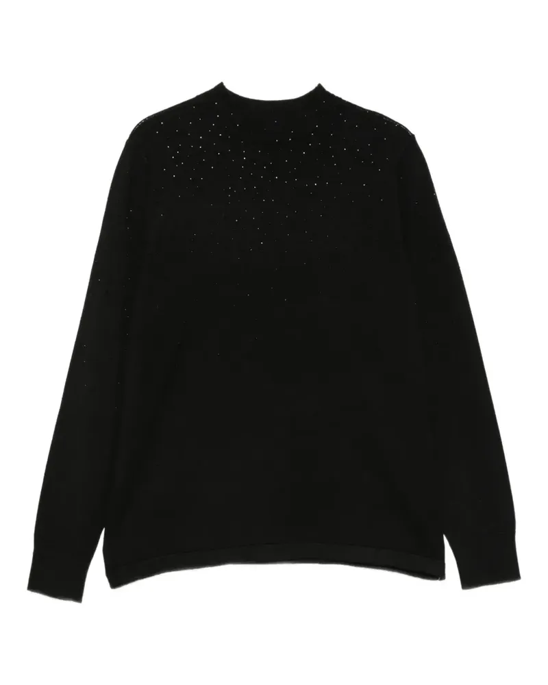 Betty Barclay rhinestone-embellished high-neck sweater - Schwarz Schwarz