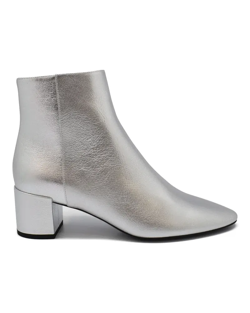 Saint Laurent Loulou' Stiefeletten - Silber Silber