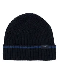 Hackett Beanie mit Kontrastdetail Blau