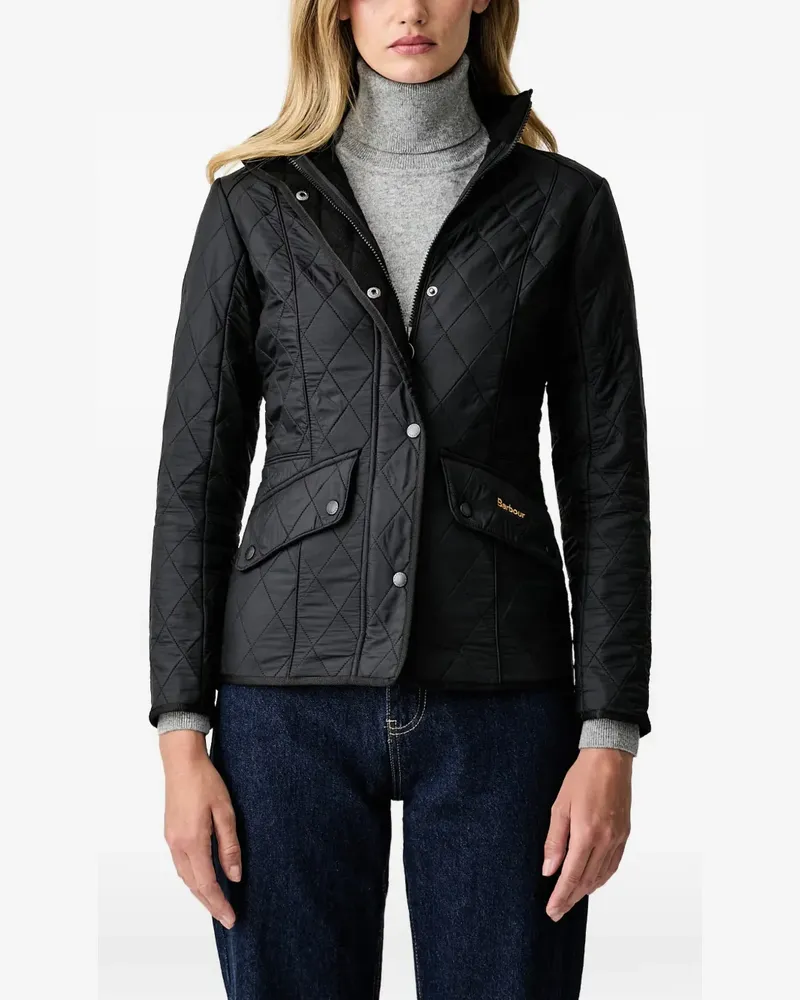 Barbour Cavalry Polarquilt quilted-finish zip-up jacket - Schwarz Schwarz