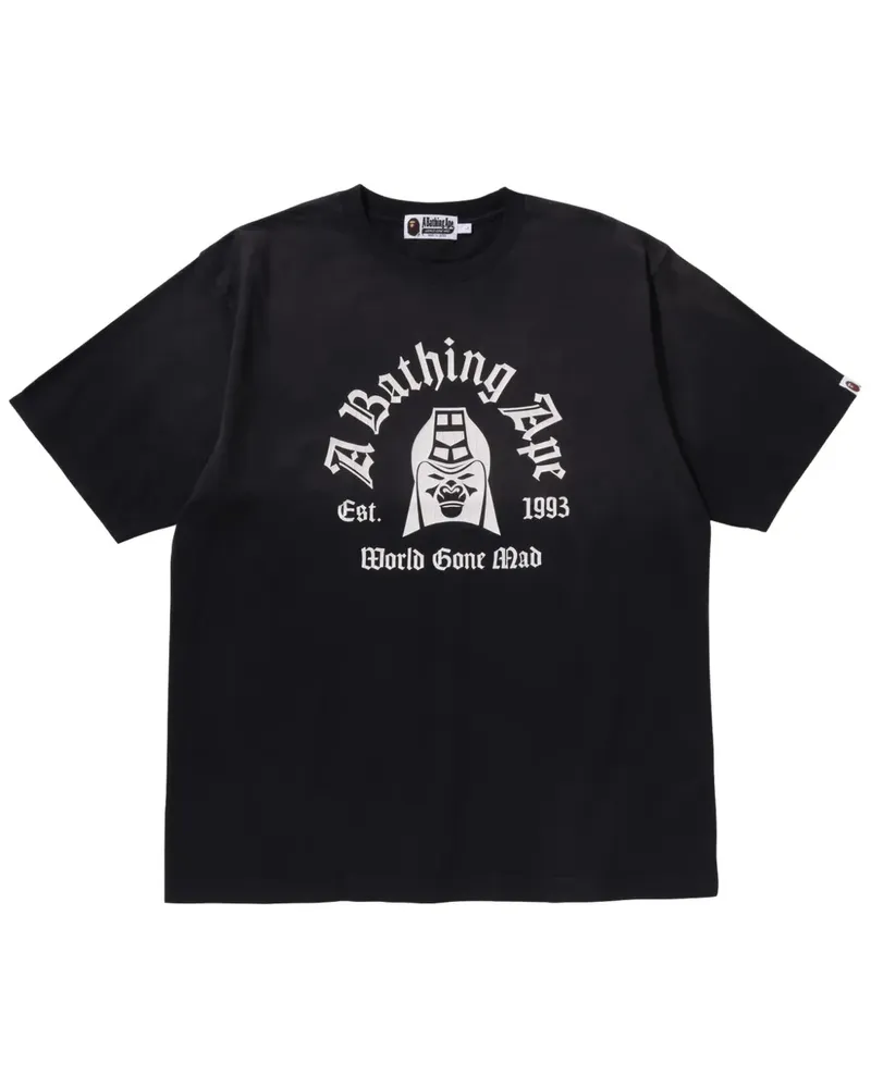 BAPE T-Shirt mit Logo-Print - Schwarz Schwarz
