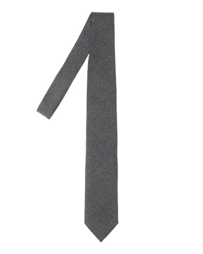 LARDINI Melierte Krawatte - Grau Grau