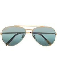 Ray Ban Getönte Pilotenbrille Gold