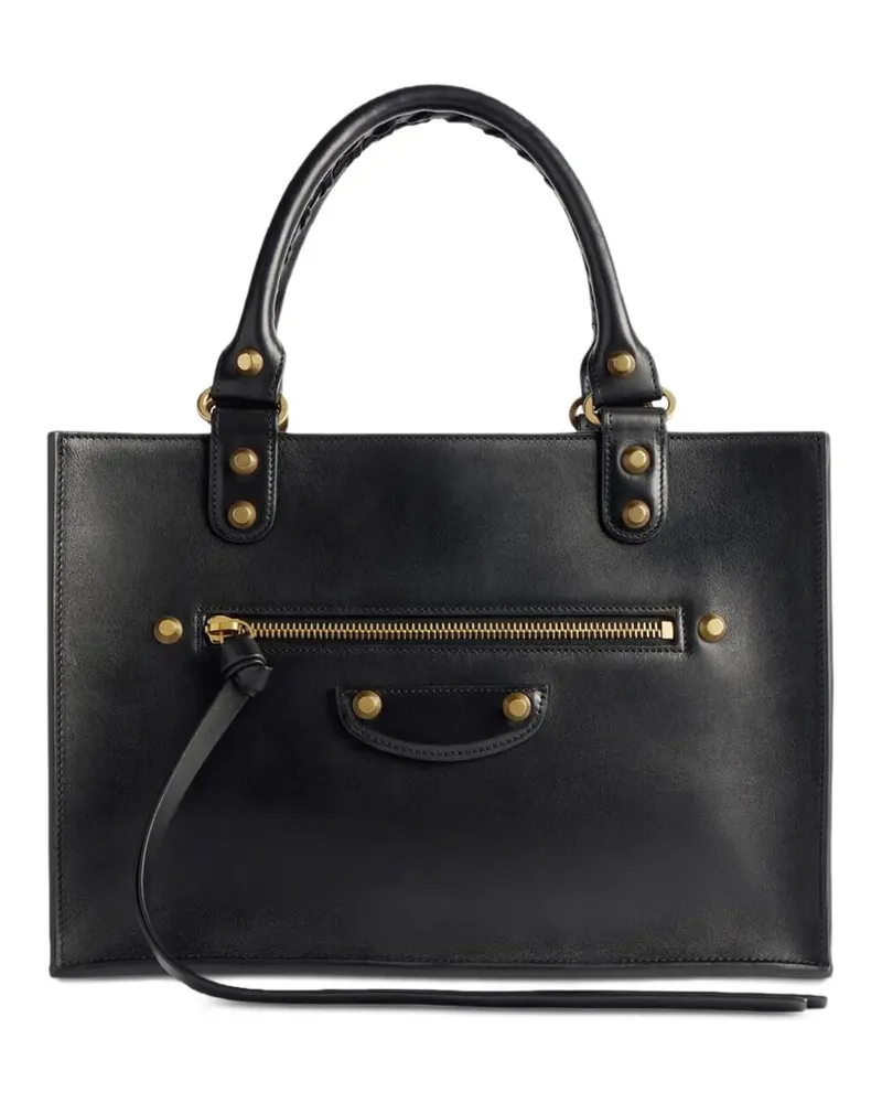 Balenciaga Mittelgroße Le City Sleek Tote Bag - Schwarz Schwarz