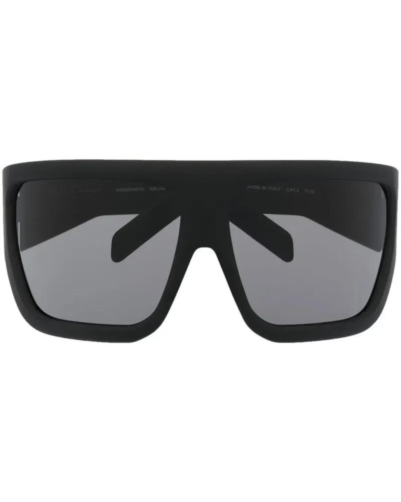 Rick Owens Davis Oversized-Sonnenbrille - Schwarz Schwarz