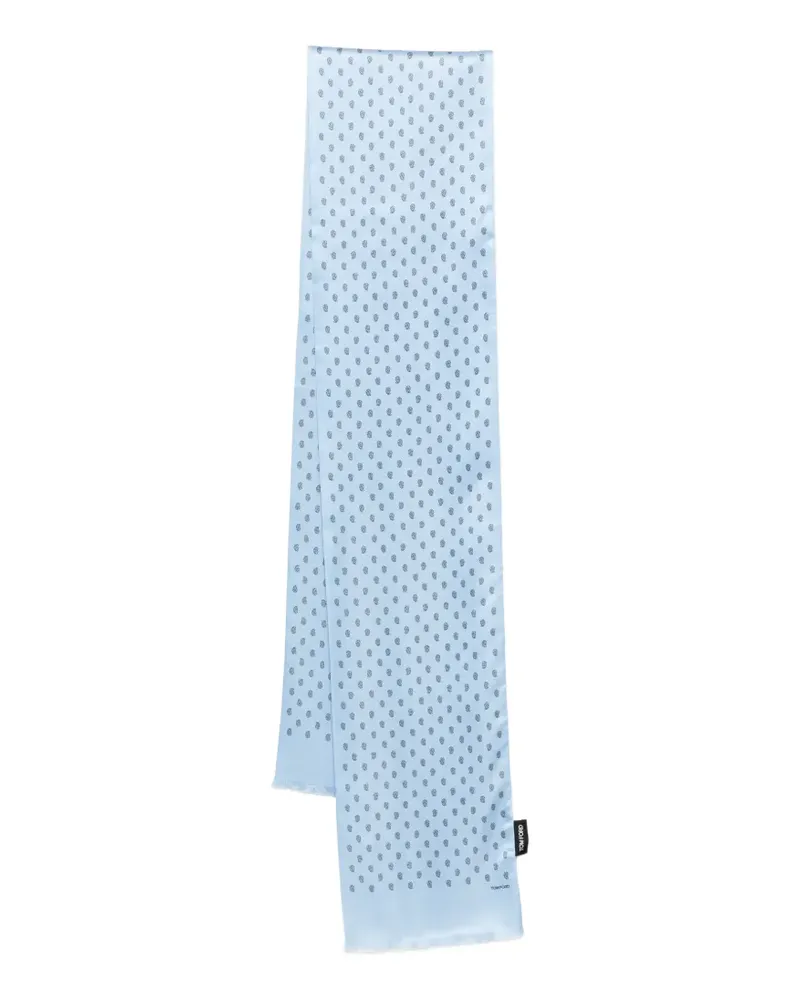 Tom Ford polka-dot scarf - Blau Blau