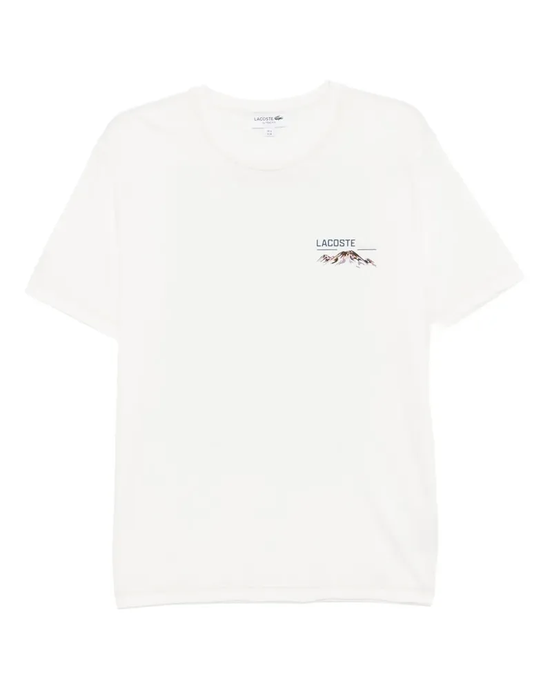 Lacoste T-Shirt mit Print - Weiß Weiß