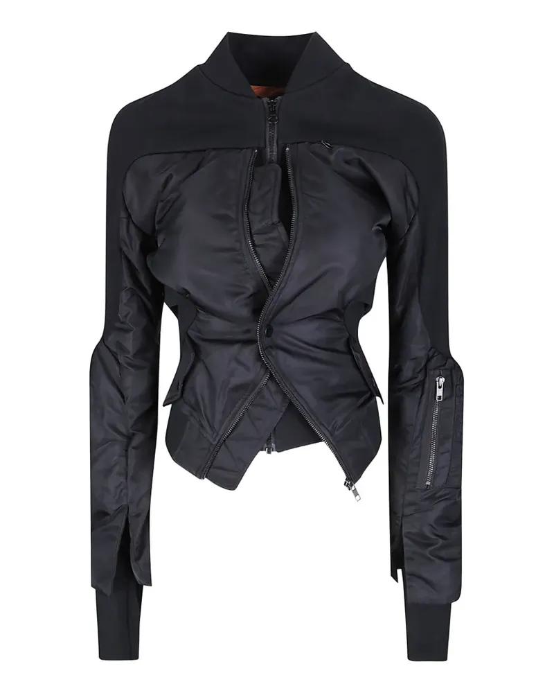 OTTOLINGER double-closure silhouette bomber jacket - Schwarz Schwarz