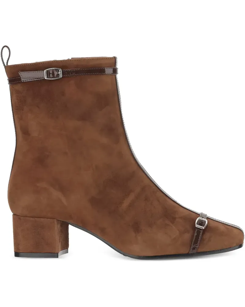 Carel Start Stiefel aus Wildleder 40mm - Braun Braun