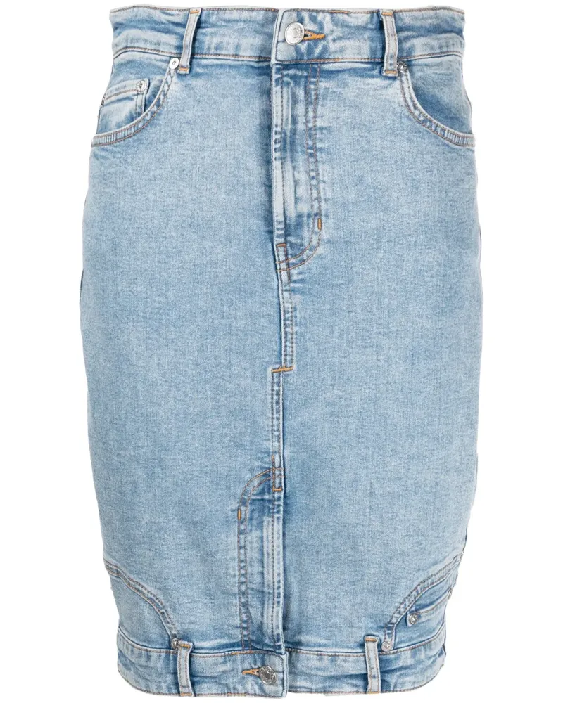 Moschino Schmaler Jeansrock - Blau Blau