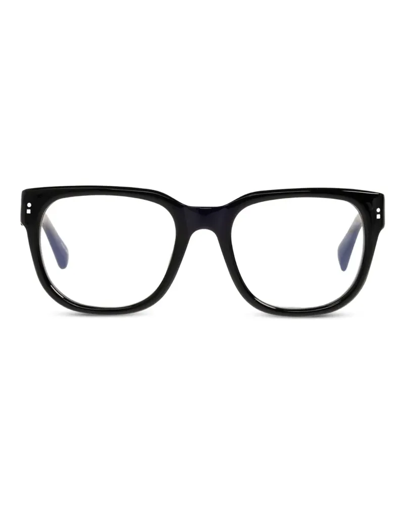 Jacquemus Brille mit eckigem Gestell - Schwarz Schwarz