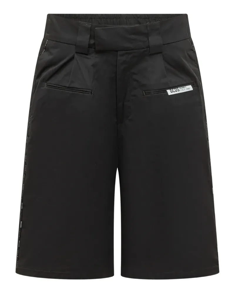 GCDS Shorts mit Logo - Schwarz Schwarz
