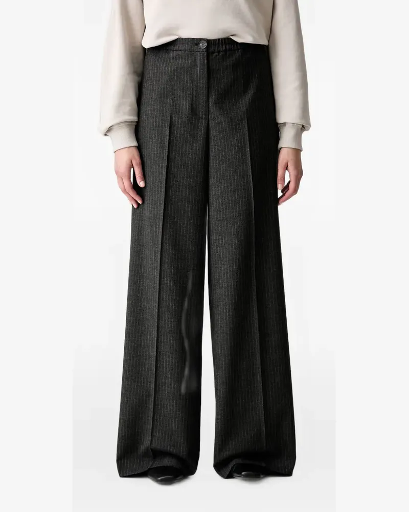 Marc O'Polo pinstripe-pattern trousers - Grau Grau