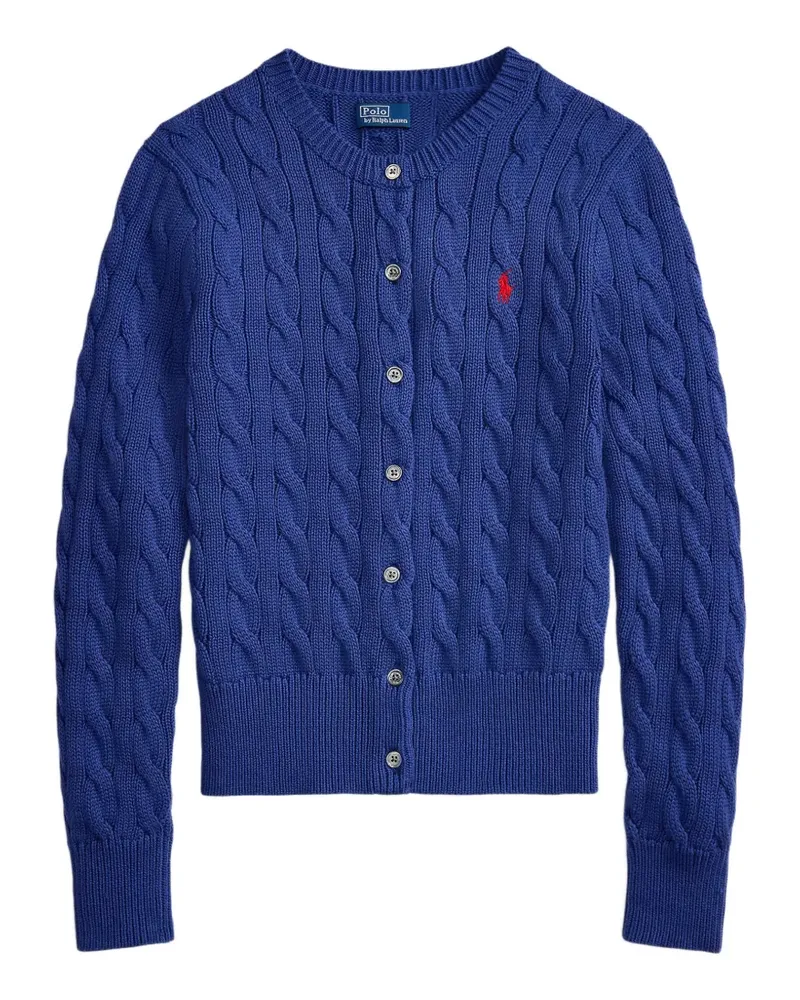 Ralph Lauren Cardigan mit Zopfmuster - Blau Blau
