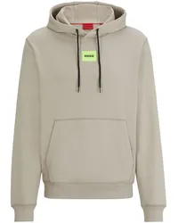 HUGO BOSS Hoodie mit Logo-Applikation Nude