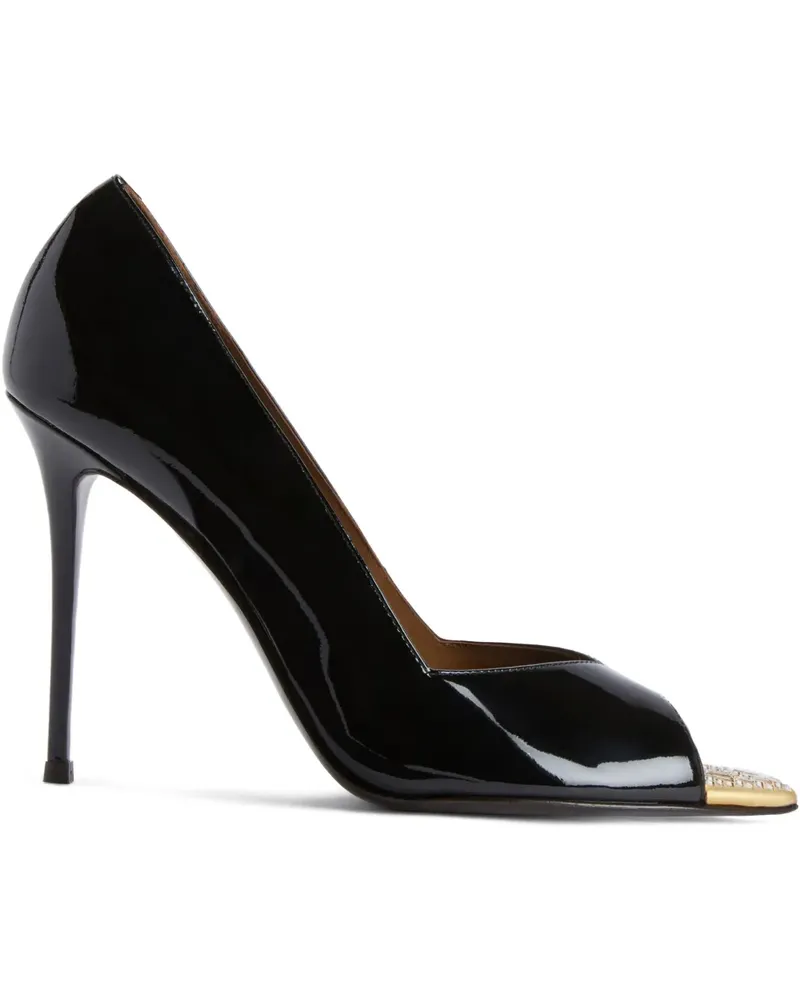 Giuseppe Zanotti 105mm Intriigo rhinestone sandals - Schwarz Schwarz