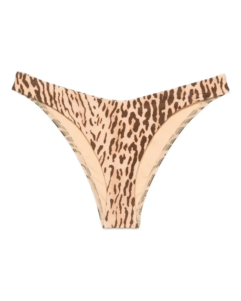 Zimmermann Bikinihöschen mit mit Leoparden-Print - Nude Nude