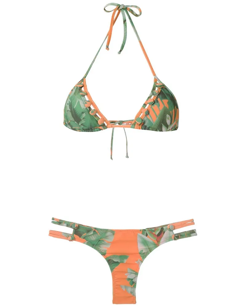 Amir Slama Triangel-Bikini - Grün Grün