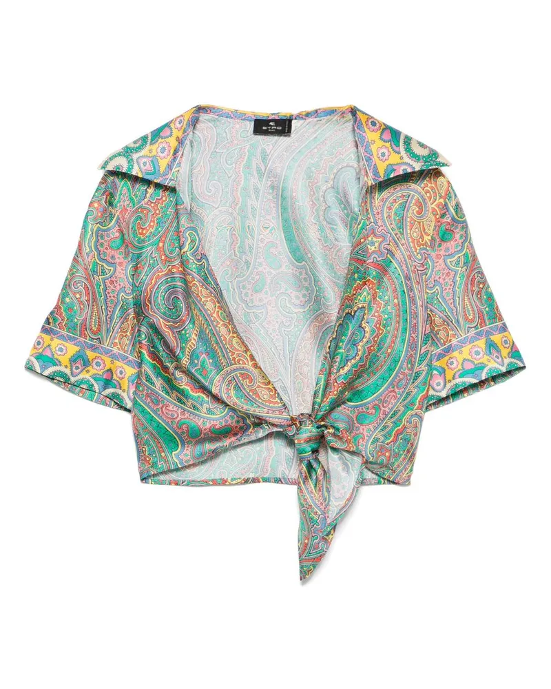 Etro Strandkleid mit Paisley-Print - Grün Grün