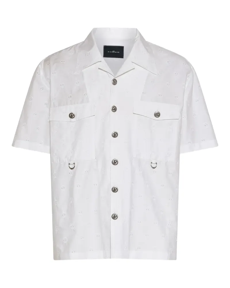 John Richmond Hemd mit Klappentasche - Weiß Weiß