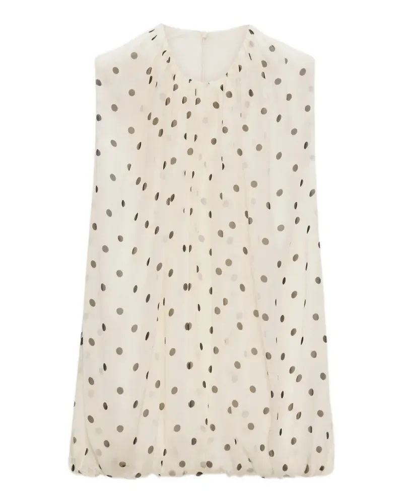 MSGM Gepunktetes Top - Nude Nude