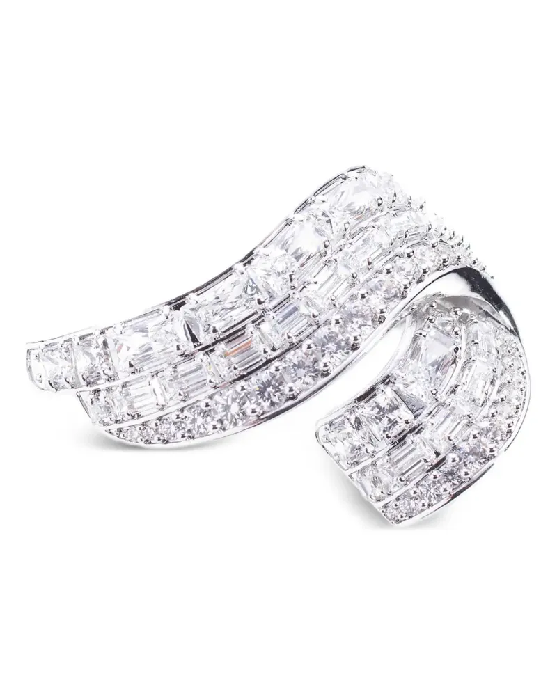 Swarovski Hyperbola Brosche mit Kristallen - Silber Silber