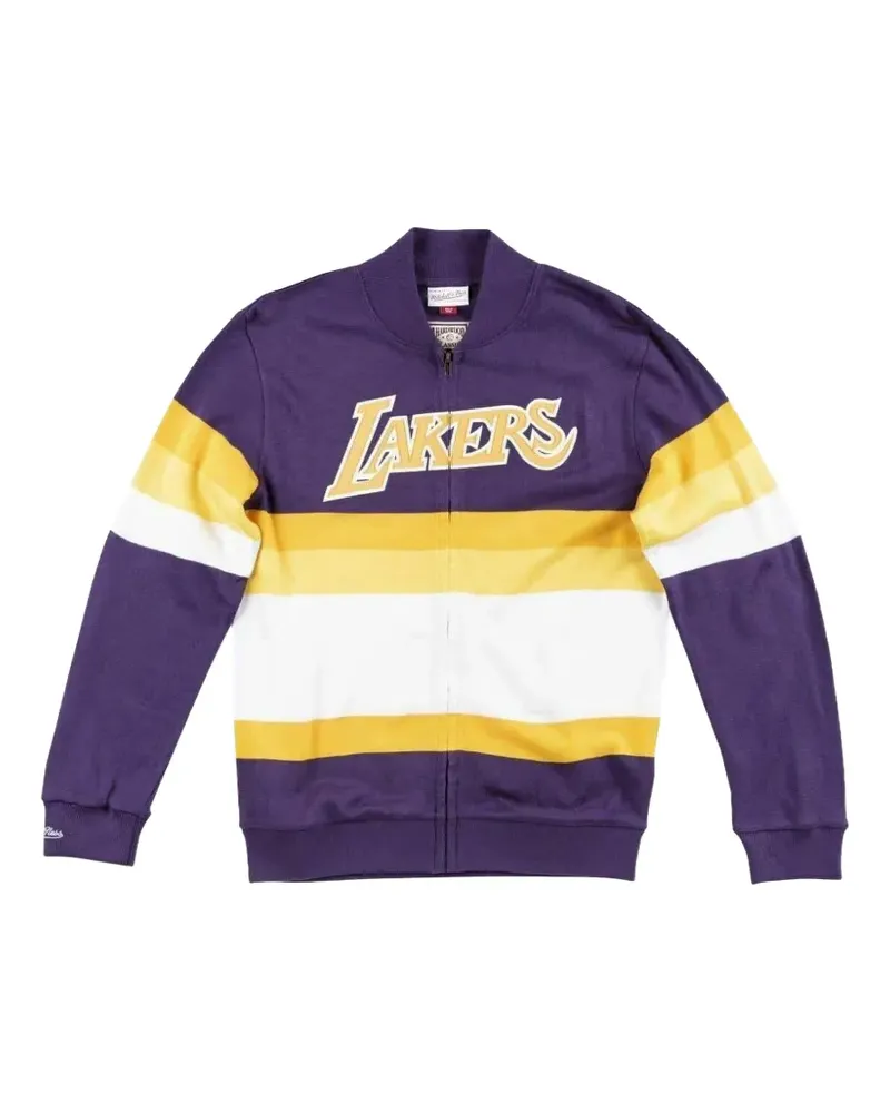 Mitchell & Ness x NBA Los Angeles Lakers Sweatshirt mit Reißverschluss - Violett Violett